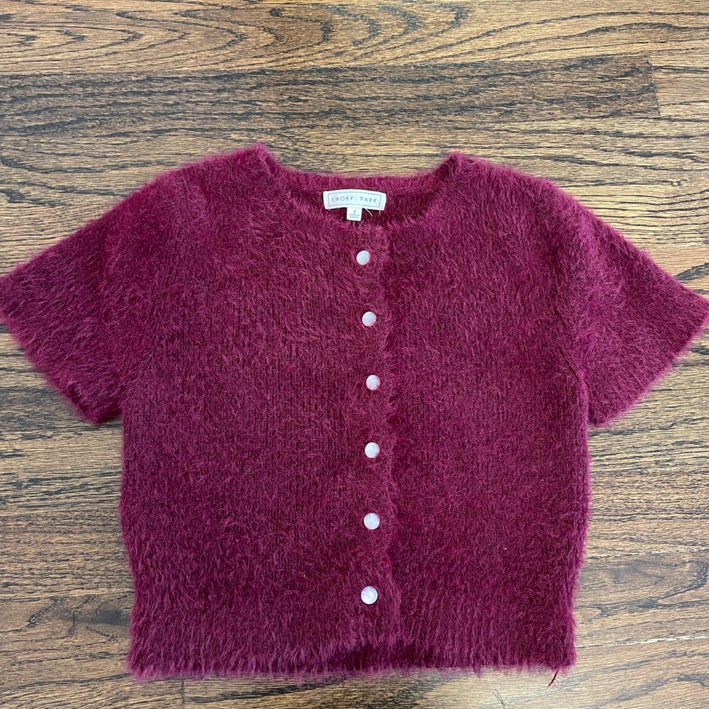 Fuzzy cute crop top
